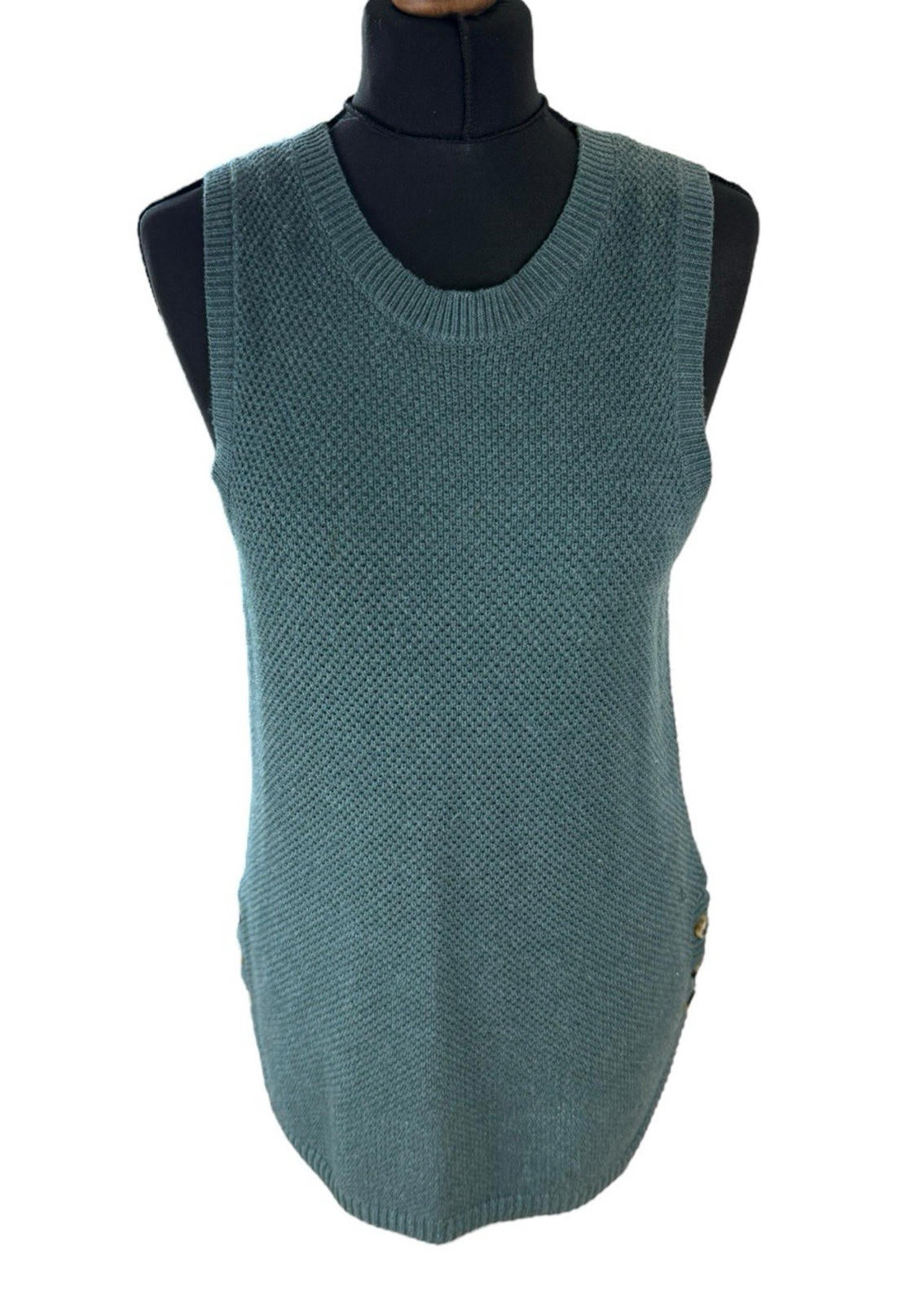 JNY Green Vest Jumper Sleeveless Women’s UK Size S