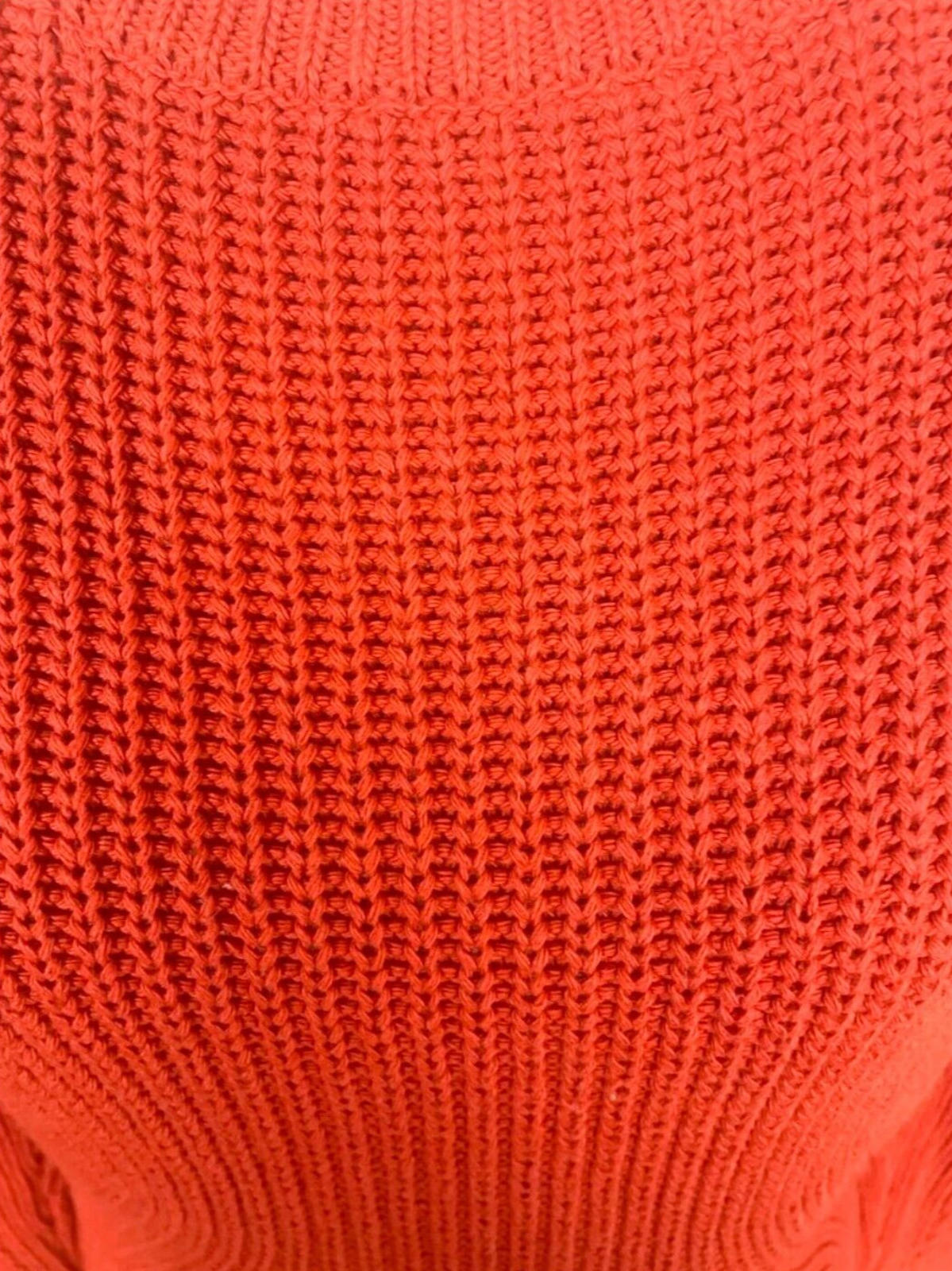 Very Jumper Red Cable Knit Corset Lace Back Women's UK Size 12