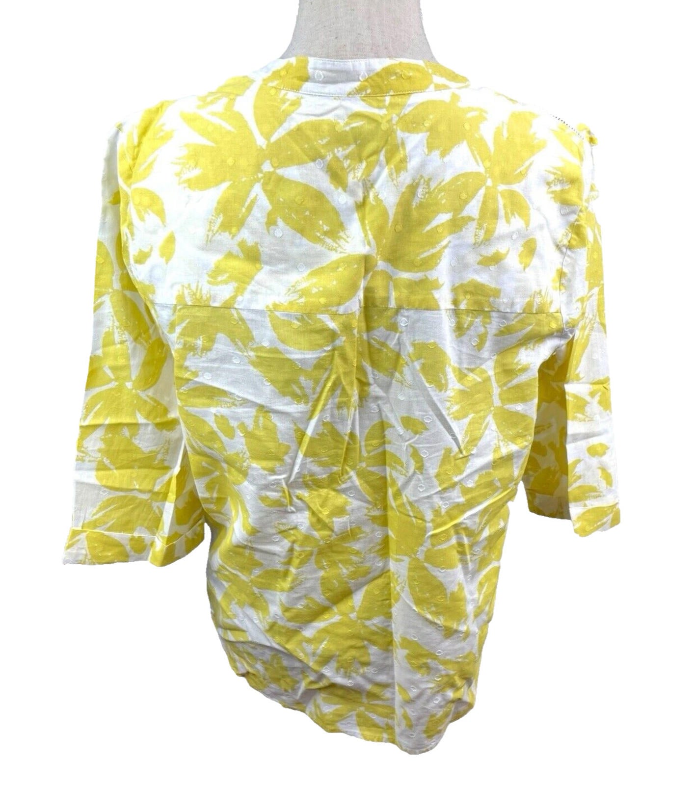 Marks & Spencer Blouse Floral Tunic Style 100% Cotton Women’s UK Size 12