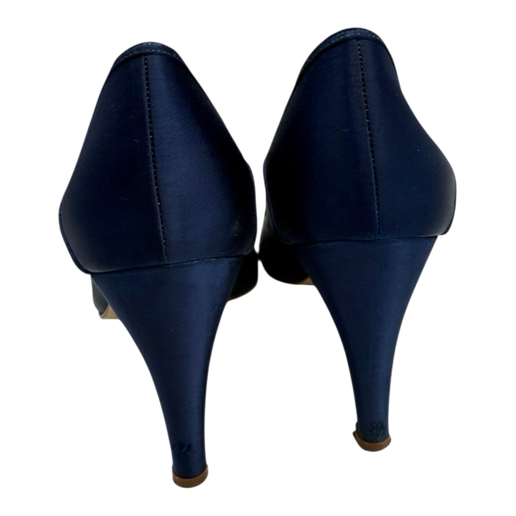 Rainbow Club Satin Court Shoes Women’s UK Size 6 Pointed Almond Toe Royal Blue