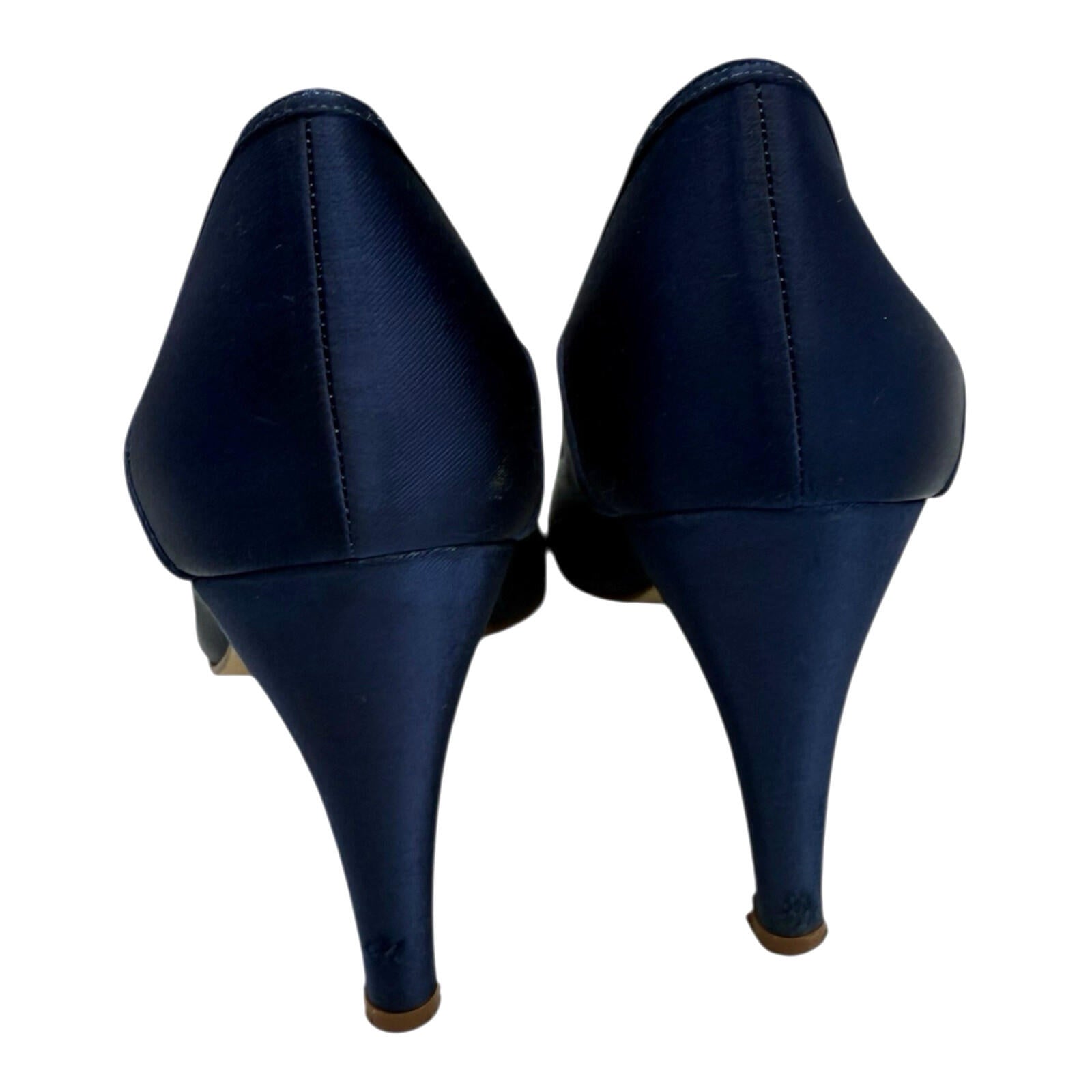 Rainbow Club Satin Court Shoes Women’s UK Size 6 Pointed Almond Toe Royal Blue