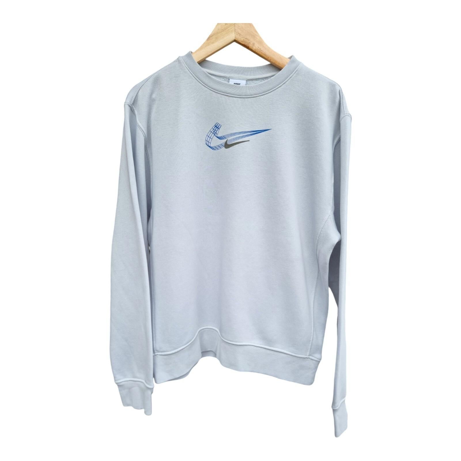 Nike 3D Swoosh Graphic Fleece Sweatshirt Jersey Jumper Men's UK Size Small