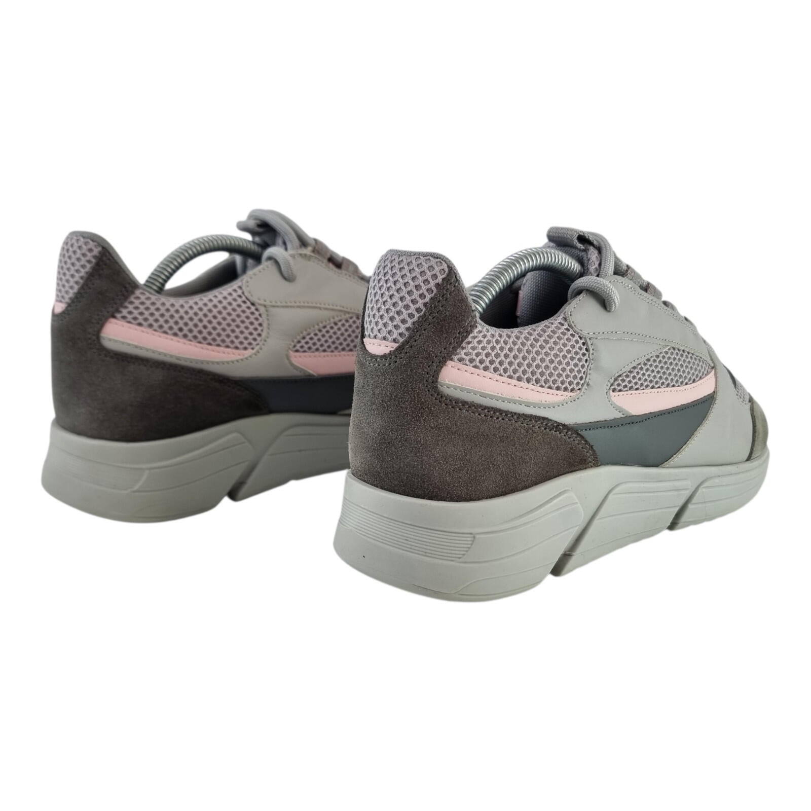 Belier A Sport Runner Trainer Men's UK Size 8 Low Top Grey Pink Sneakers