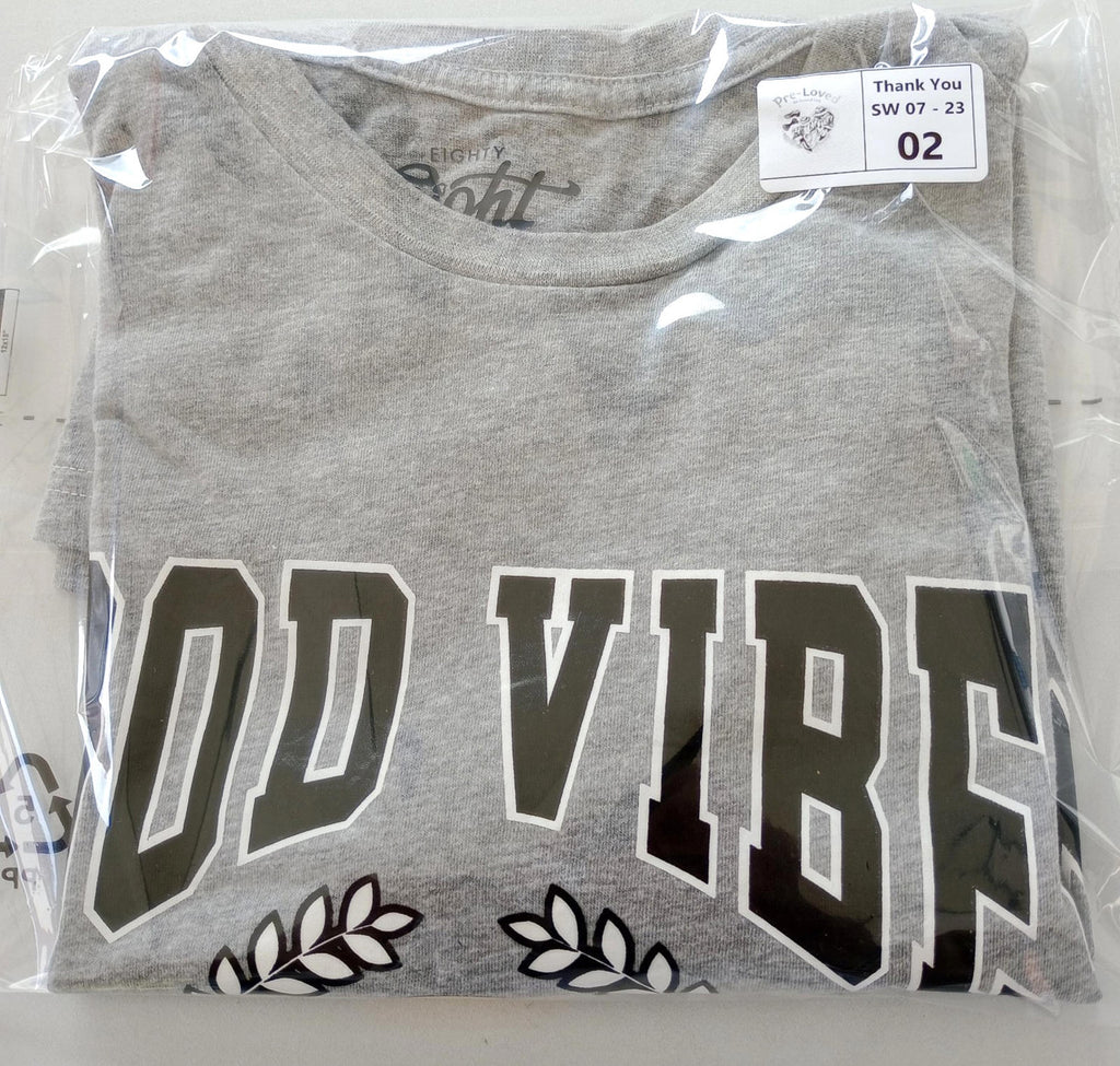 Eighty Eight Graphic Print T-Shirt Men's UK Size M Grey Crew Neck 100% Cotton
