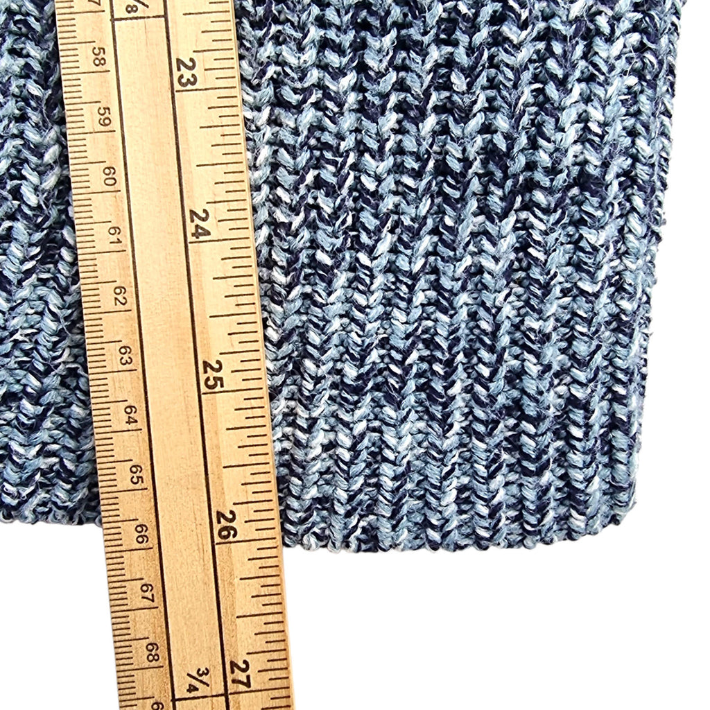 Topman Knit Jumper Men's UK Size M Blue White Crew Neck Sweater 100% Acrylic
