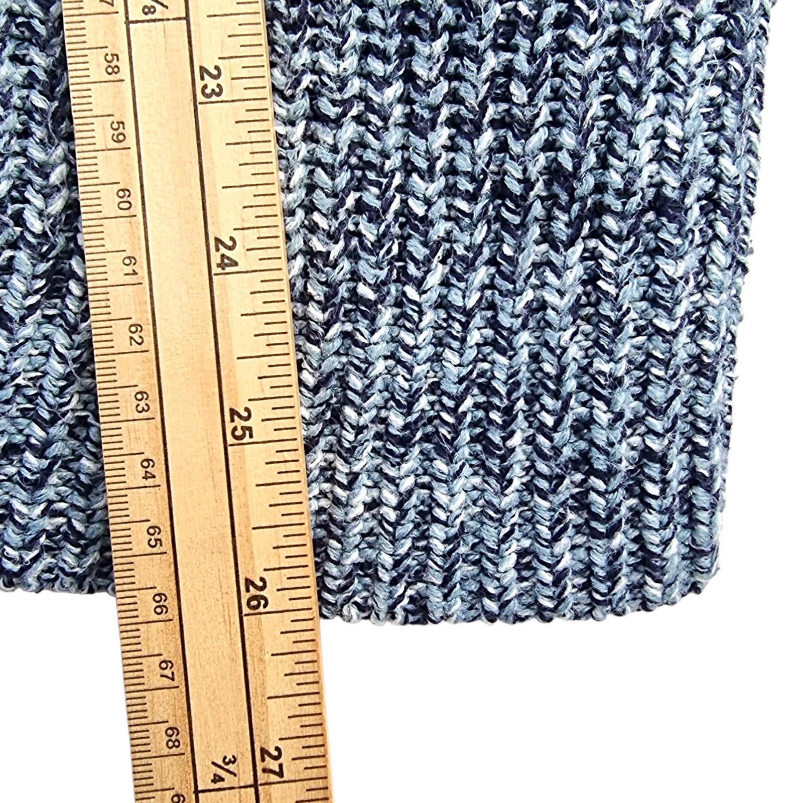 Topman Knit Jumper Men's UK Size M Blue White Crew Neck Sweater 100% Acrylic