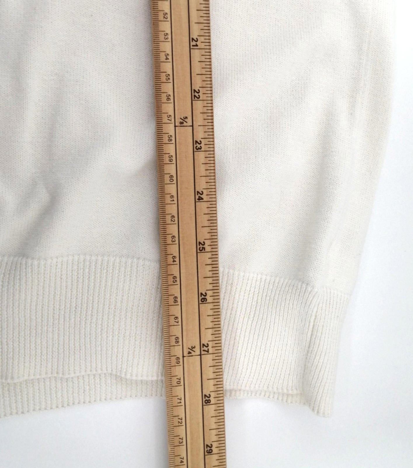 Chaps Ralph Lauren Jumper Vest Men's Size XL Sweater Sleeveless Cream Cotton