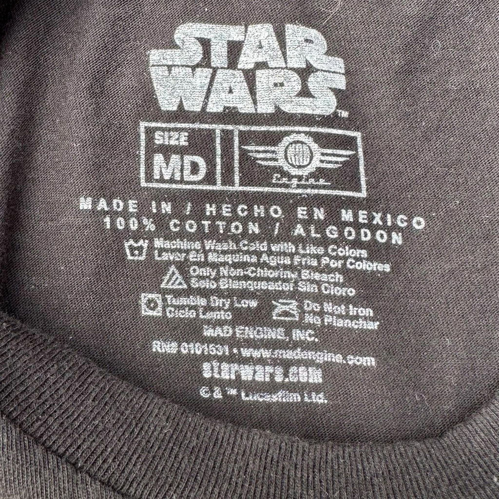 Star Wars T-Shirt Men's UK Size Medium M Vader Expressions Black Graphic Print