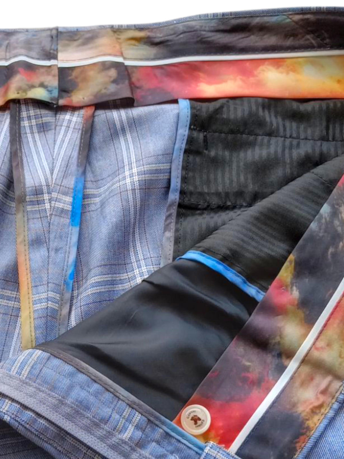 House Of Cavani Trousers Men's UK Size W46 L30 Check Tartan Pants Formal