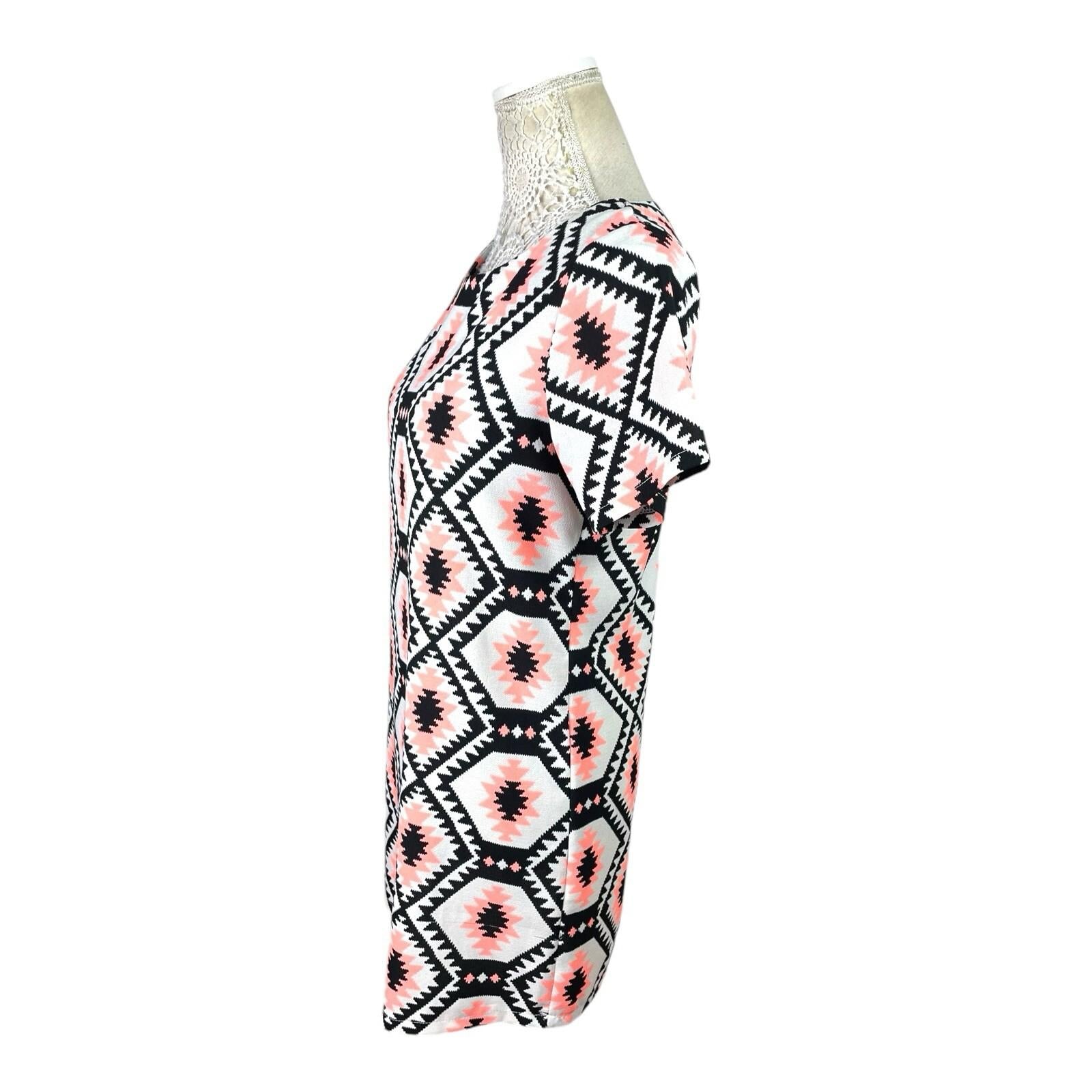 Cameo Rose Mini Dress Geometric Print Women’s UK Size 10