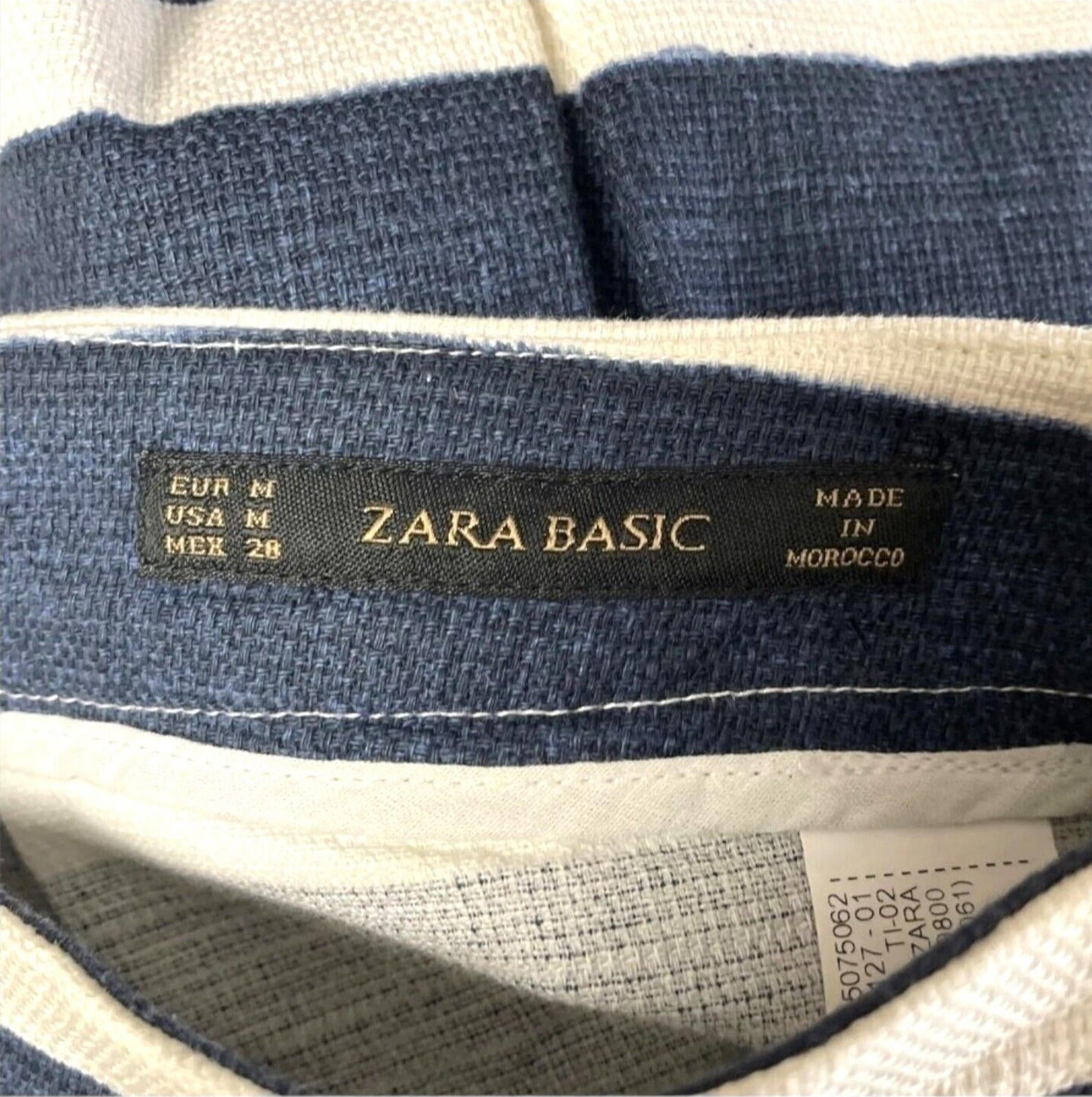 Zara Stripe Skirt High Waist Pleated Women's UK Size M (10)