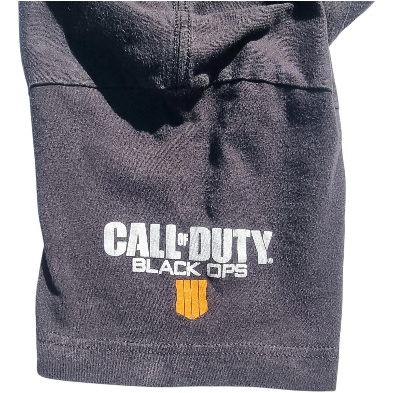 Call Of Duty Graphic Print T-Shirt Men's UK Size M Black Crew Neck 100% Cotton