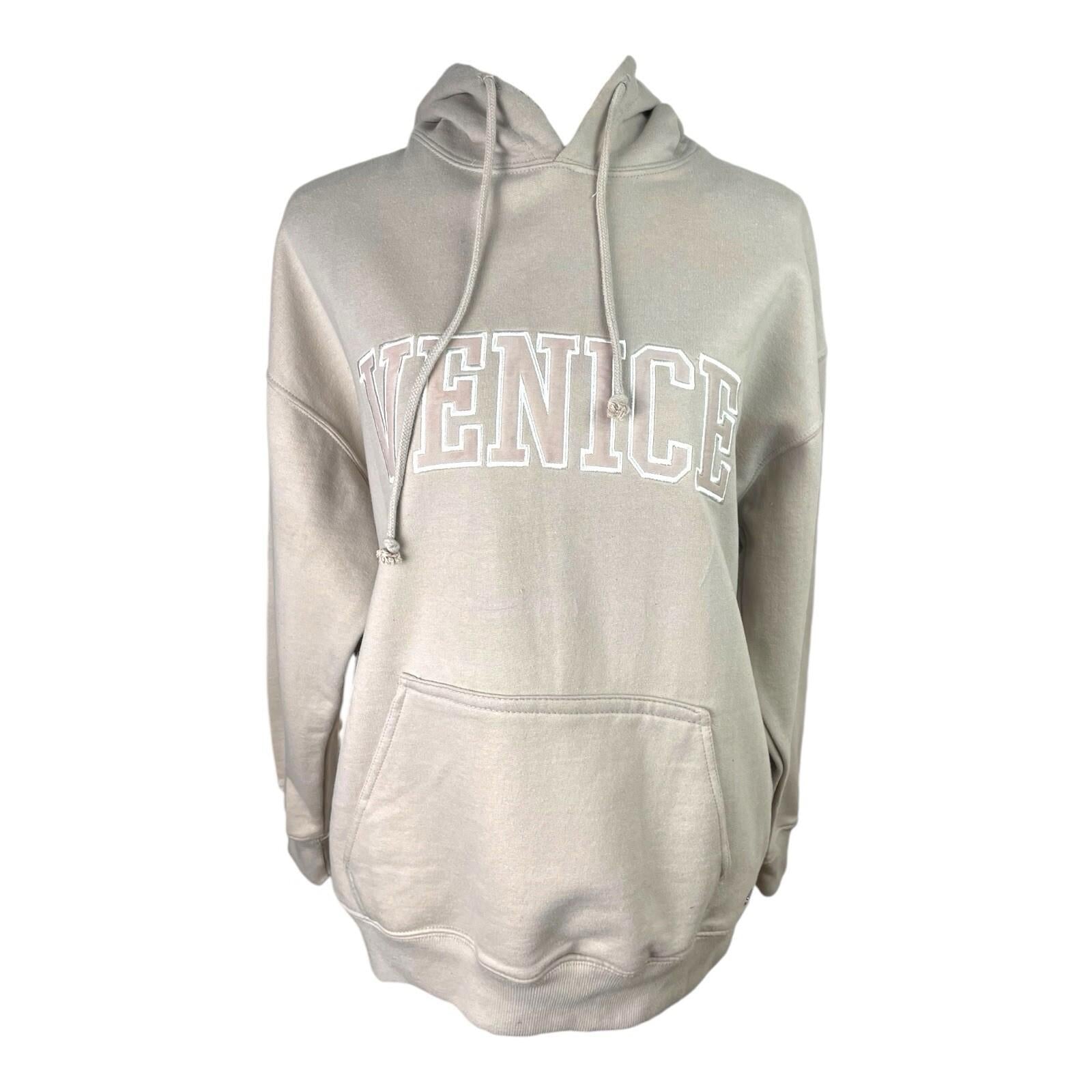 Pull&Bear Beige Oversized Hoodie Venice Women’s UK Size XS