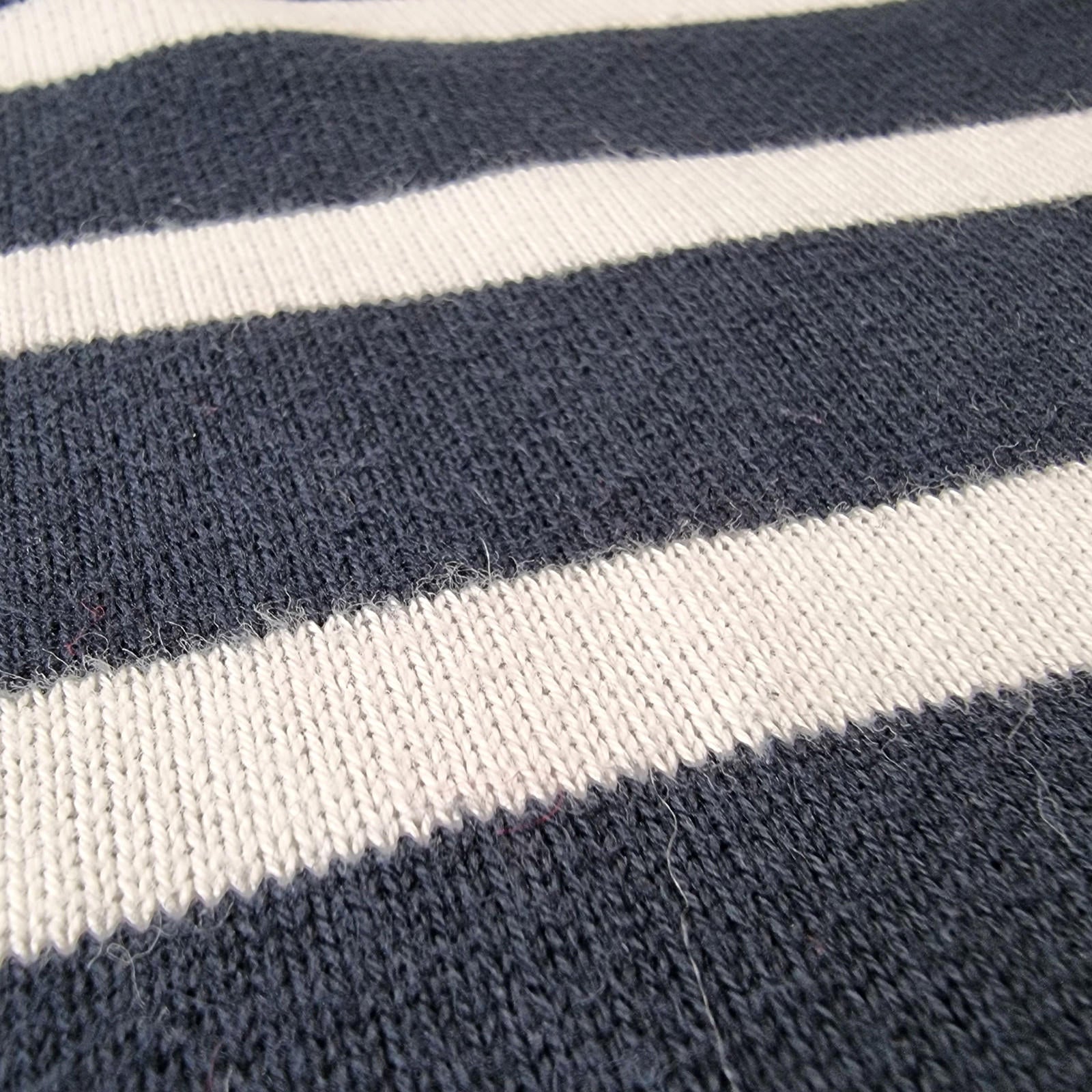 Nautica Knit Jumper Men's UK Size L Navy Blue V-Neck Nautical Sweater Pullover