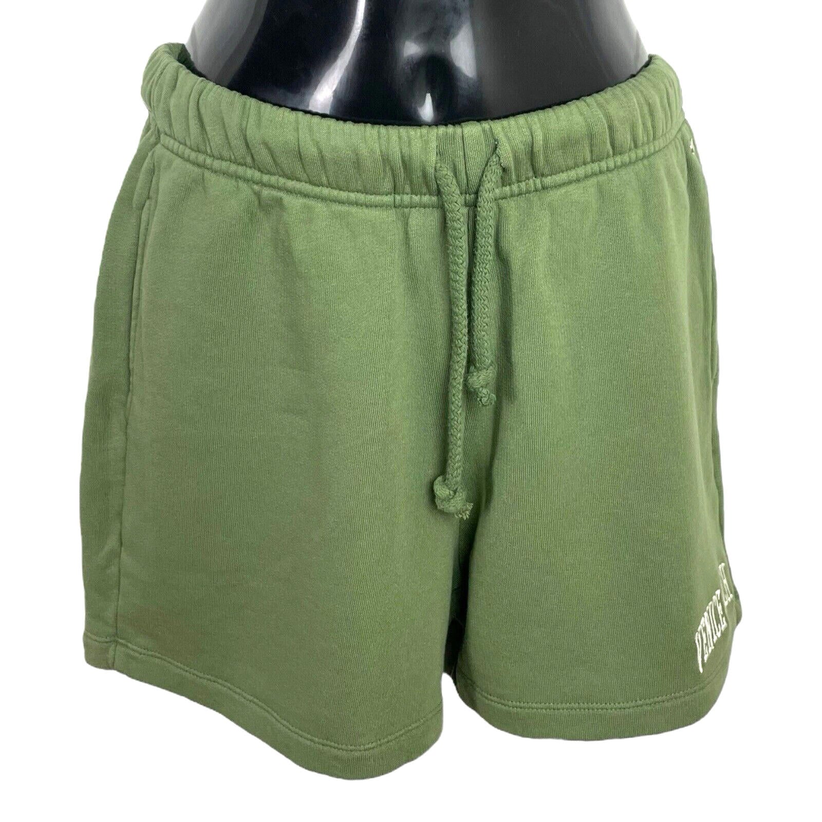 Pull &Bear Pacific Republic Green Shorts Elasticated Waist  Women’s UK Size XS