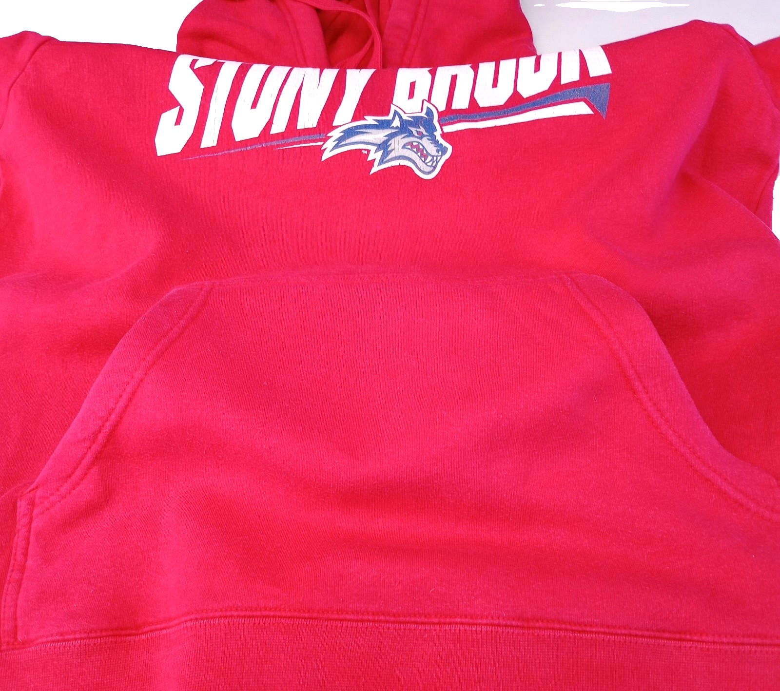 USA University Athletics Hoodie Men's UK Size M Red Jersey Hooded Pockets Sports