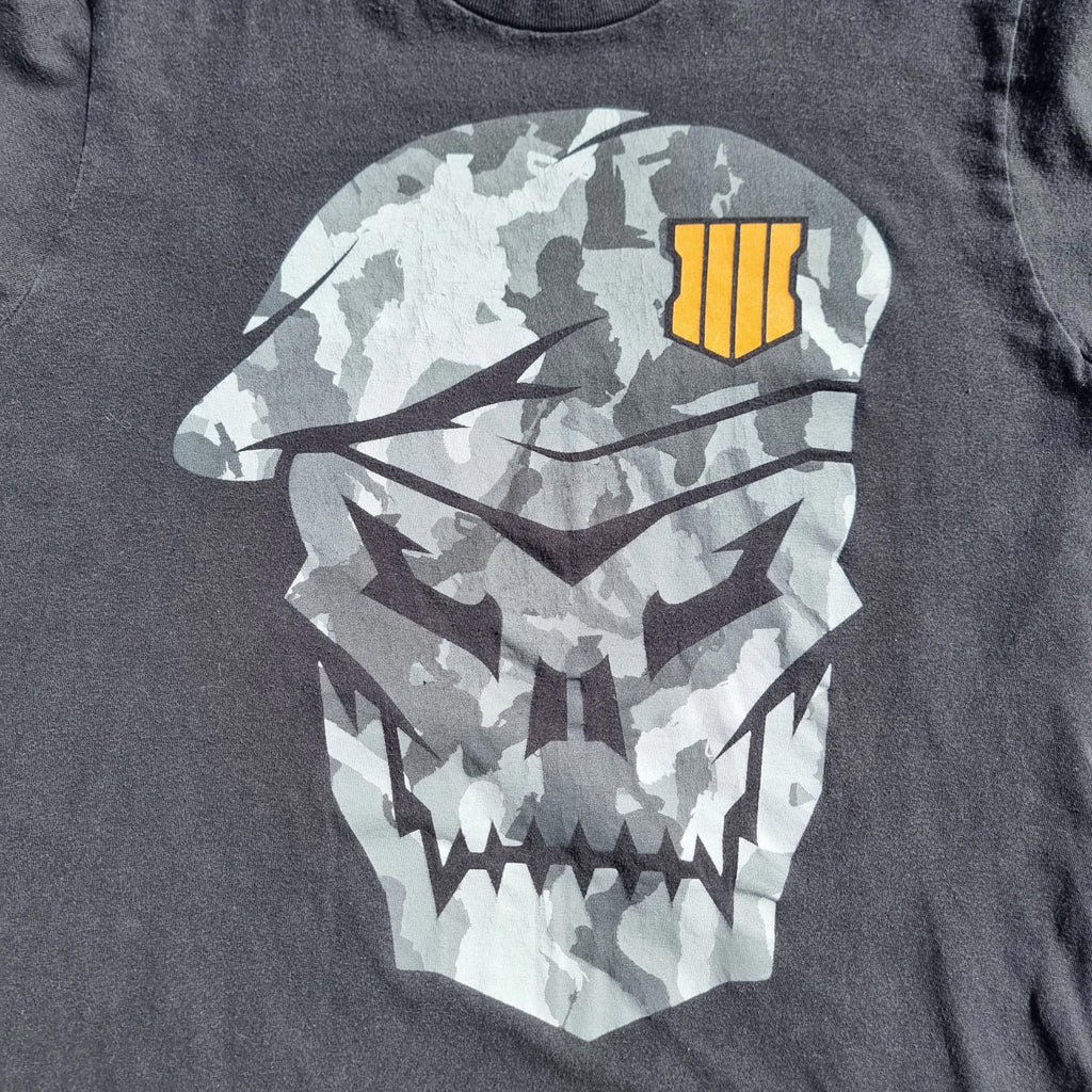 Call Of Duty Graphic Print T-Shirt Men's UK Size M Black Crew Neck 100% Cotton