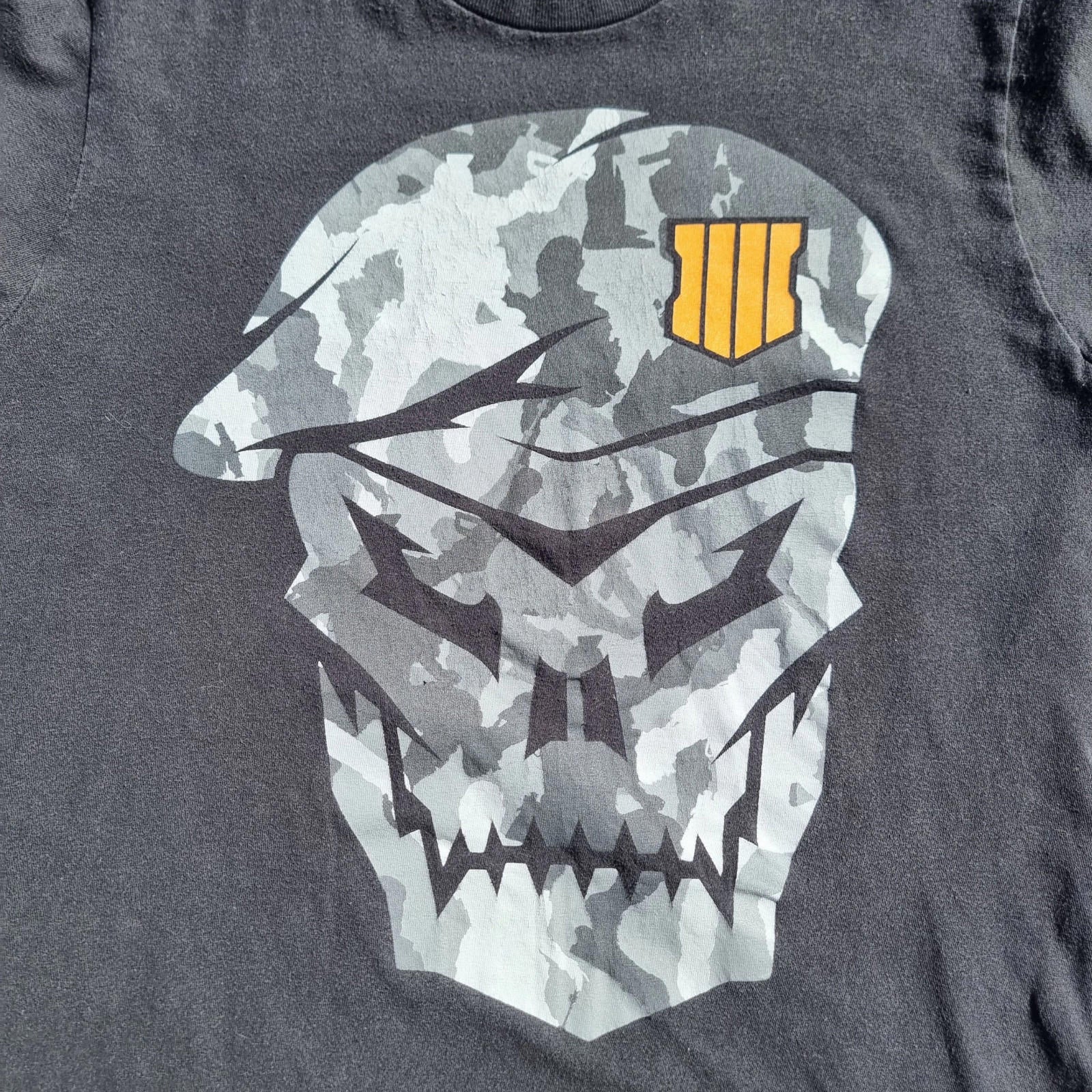 Call Of Duty Graphic Print T-Shirt Men's UK Size M Black Crew Neck 100% Cotton