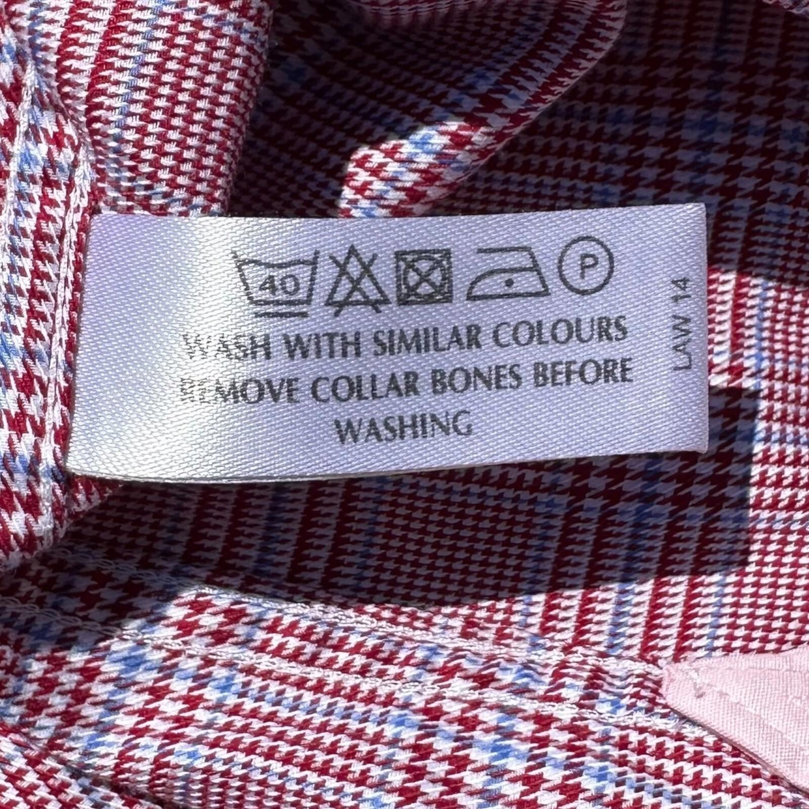 PINK Thomas Pink Shirt Prestige Long Sleeve French Cuff Men's UK Size L