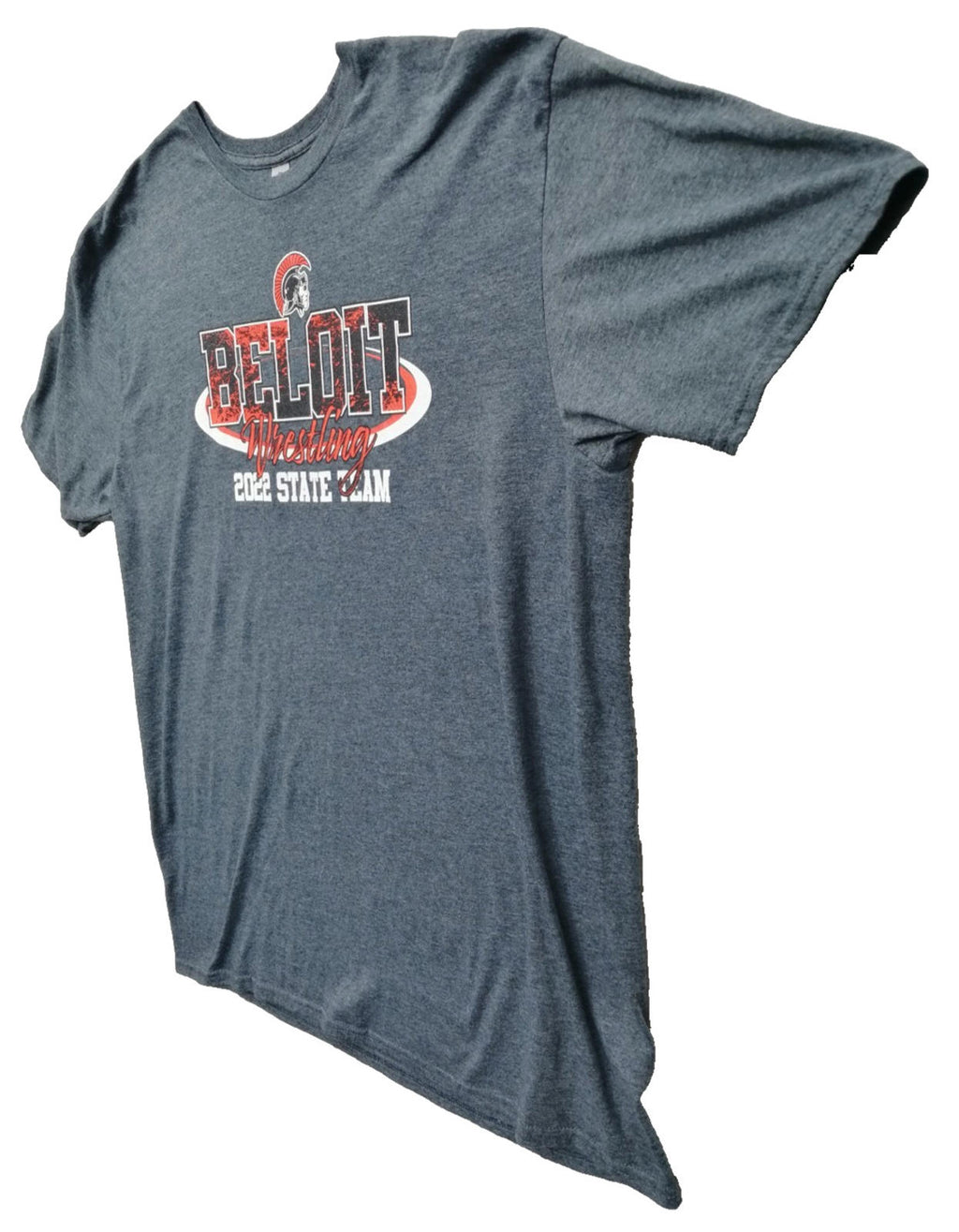 Beloit Wrestling 2022 Graphic Print T-Shirt Men's Size XL Slate Crew Neck