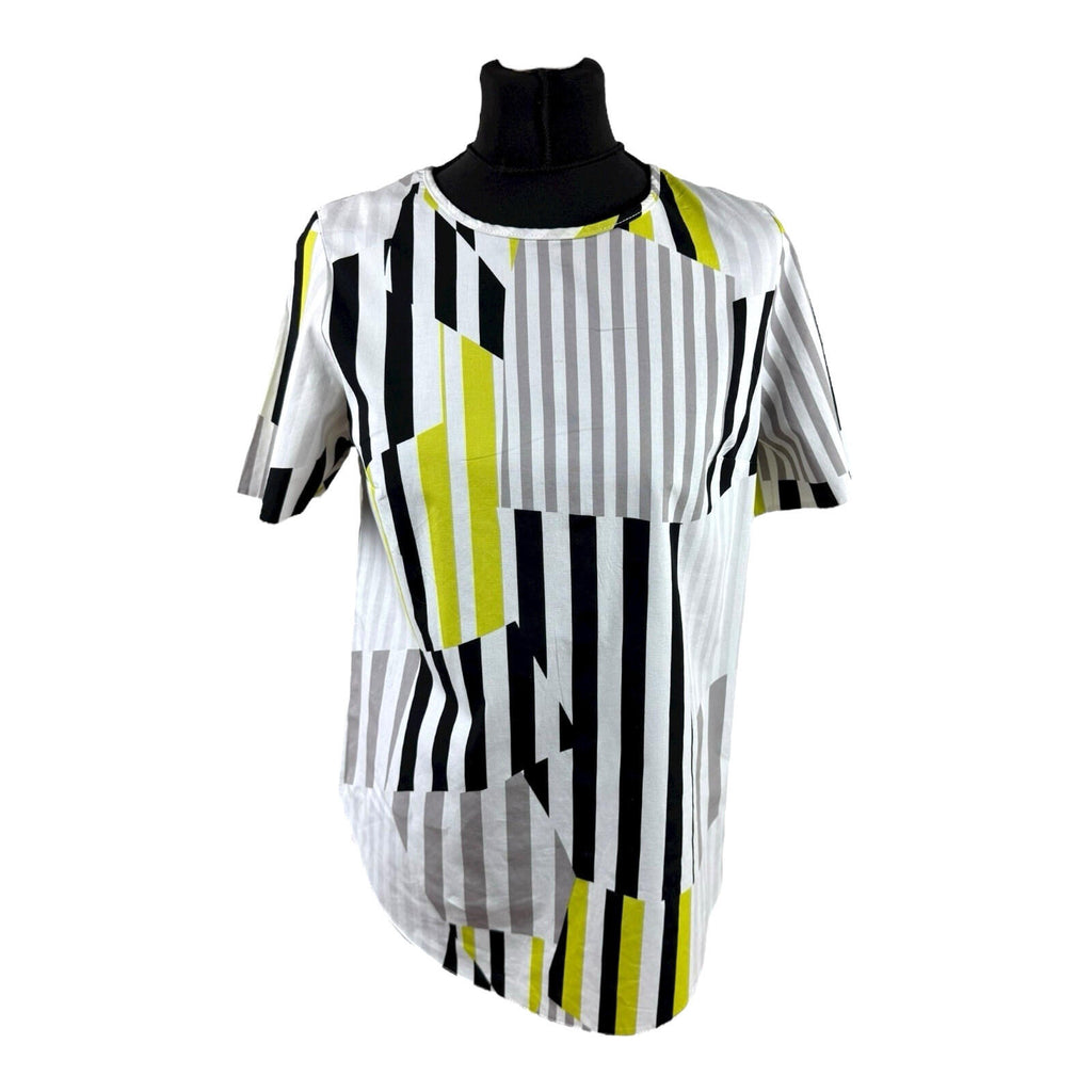 Blue Chameleon Stripe T-shirt Blouse Lightweight Women’s UK Size 12