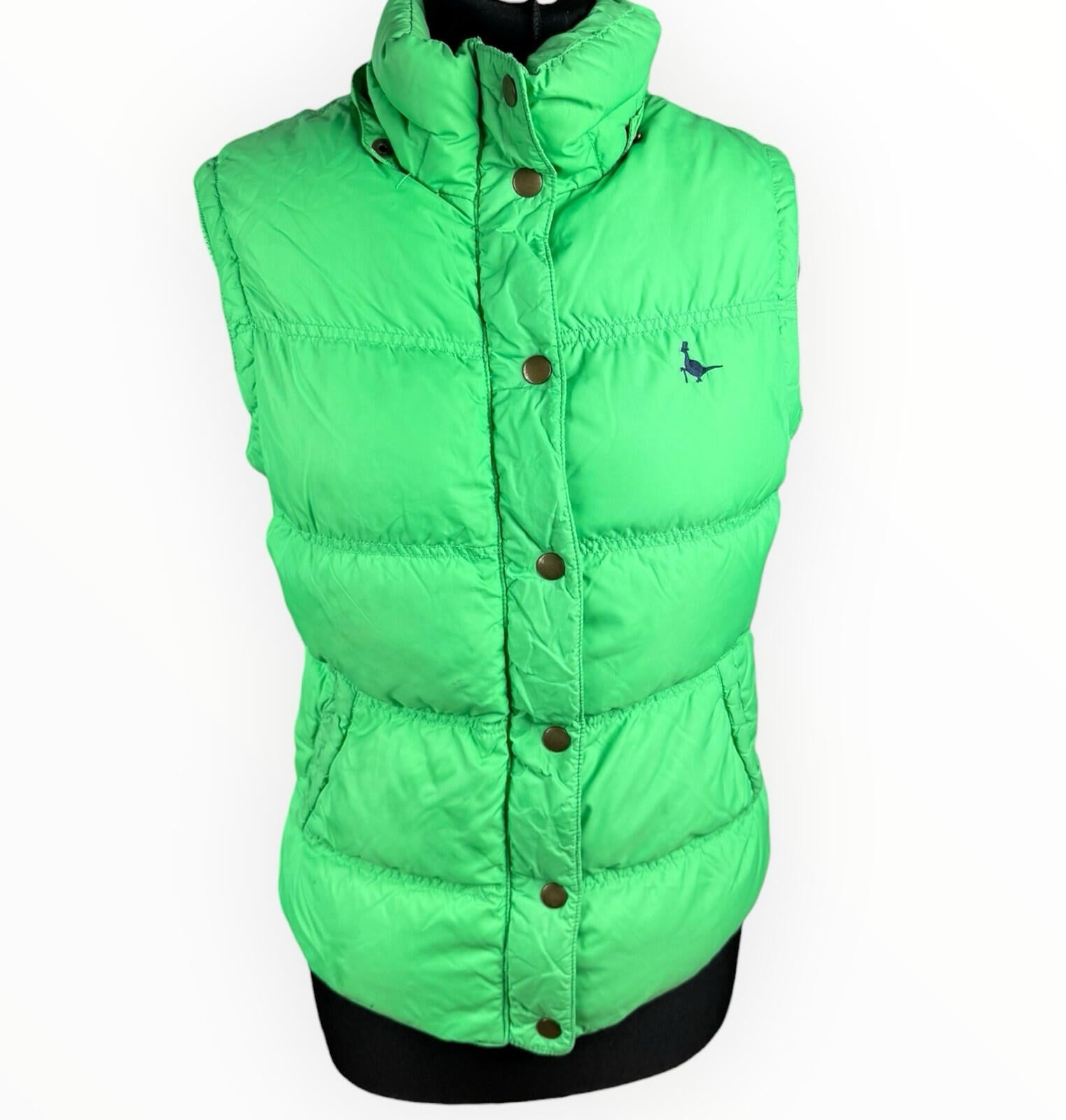 Jack Wills Padded Gilet Jacket Women’s UK Size 10 Sleeveless Bright Green