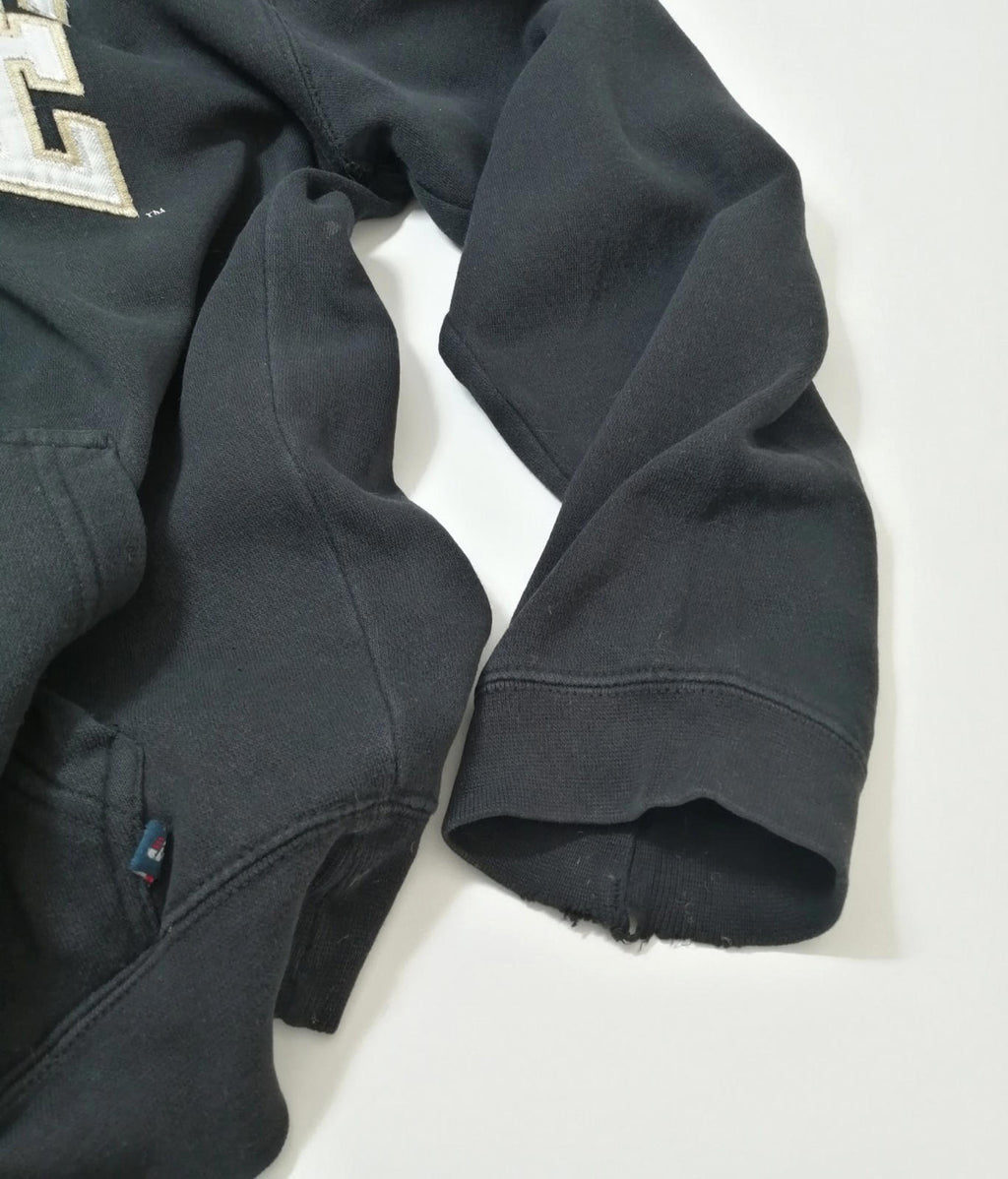 PURDUE Colour Block Hoodie Men's Size M Black Grey Jersey Hooded Pockets Sports