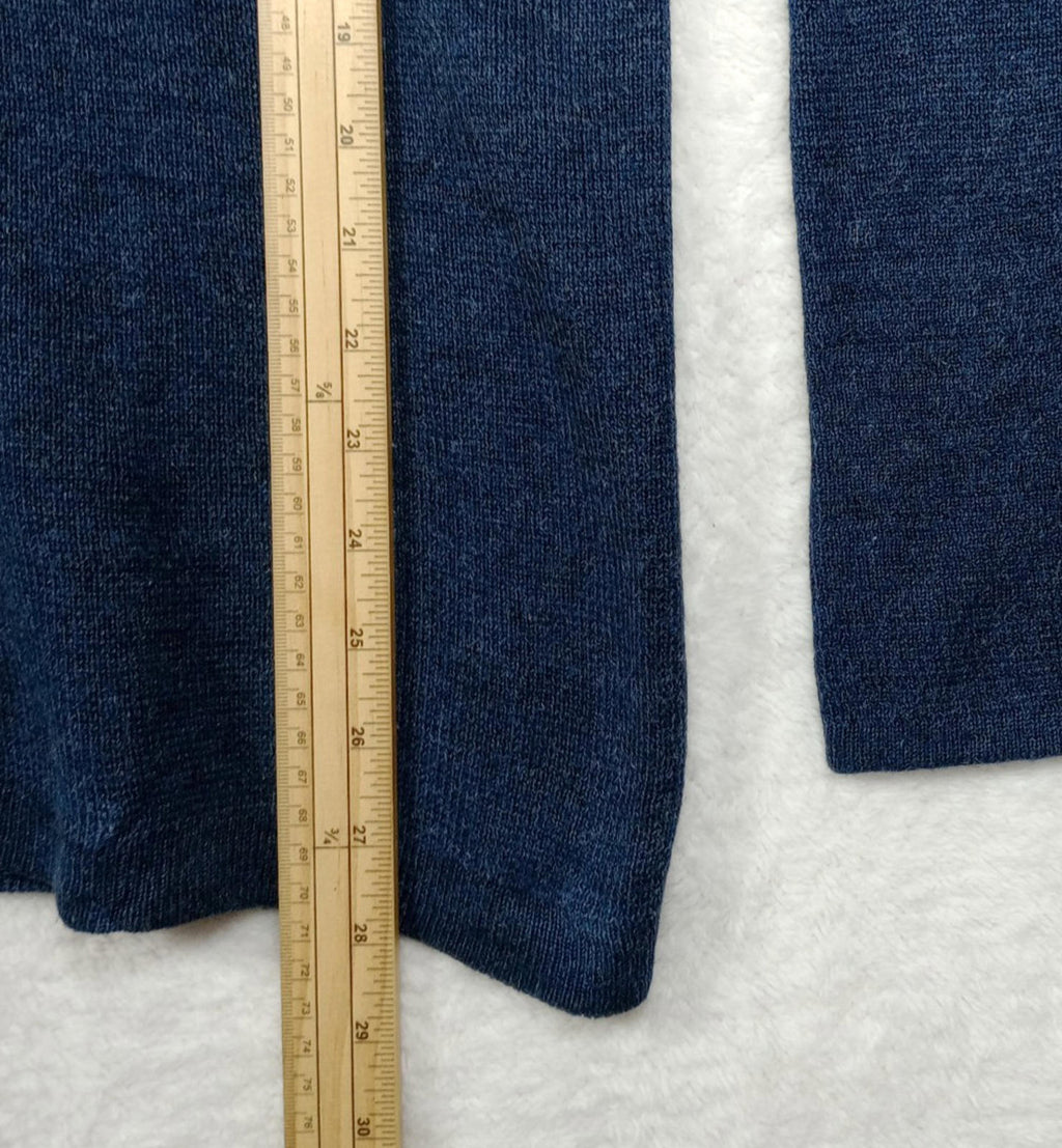 Nautica Knit Jumper Men's UK Size XL Blue Long Sleeve V-Neck Easy Care