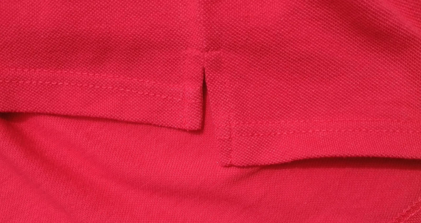 Asics Polo Shirt Men's UK Size S Red Short Sleeve Embroided Logo Cotton Blend