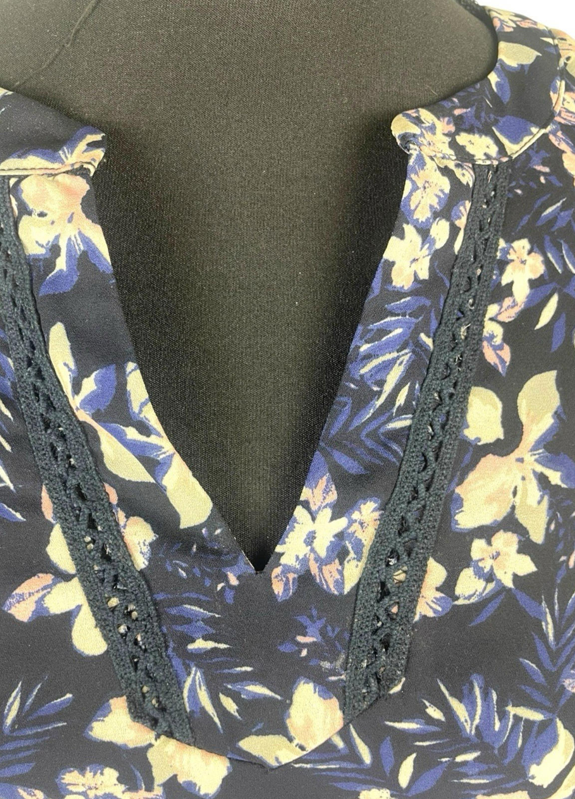 Skies Are Blue Floral Tunic Blouse Long Sleeve Women’s UK Size 8