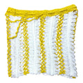 Pretty Little Thing Crochet Beach Skirt Yellow High Waist Women’s UK Size 8