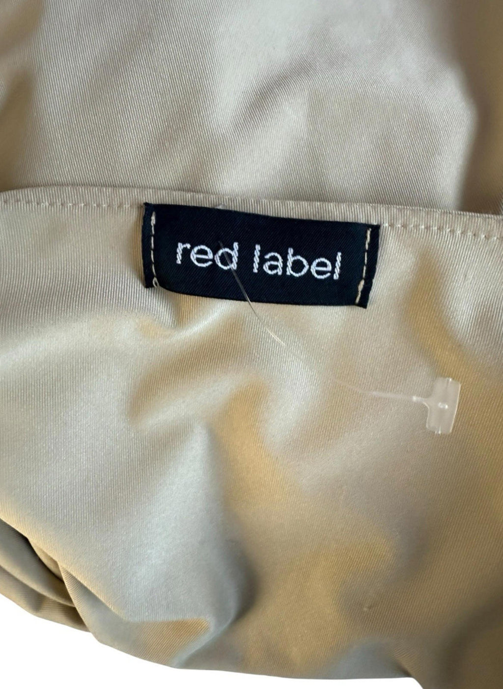 Red Label Beige Layered Top Slimming Long Sleeve Stretch Women’s UK Size S