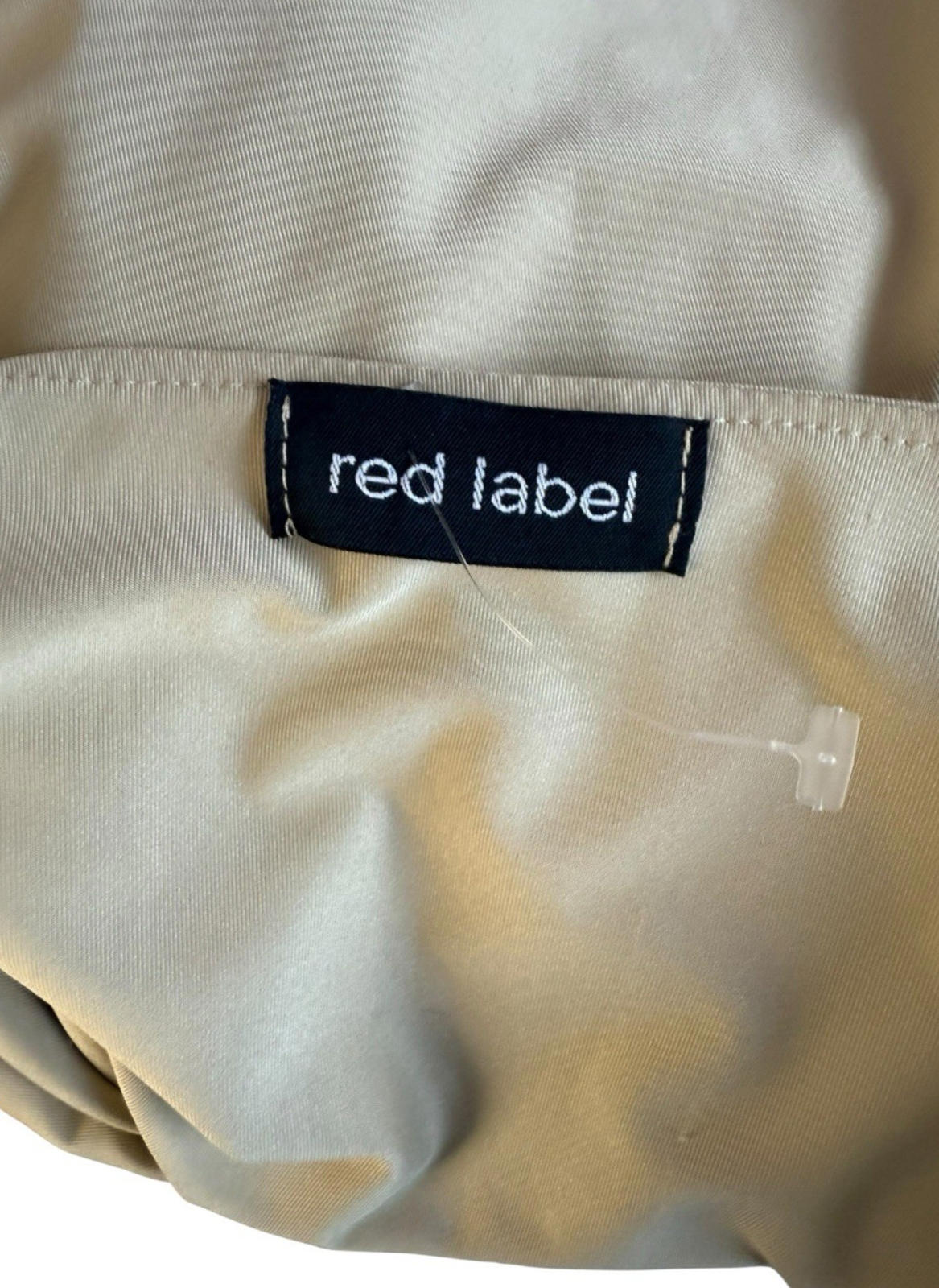 Red Label Beige Layered Top Slimming Long Sleeve Stretch Women’s UK Size S
