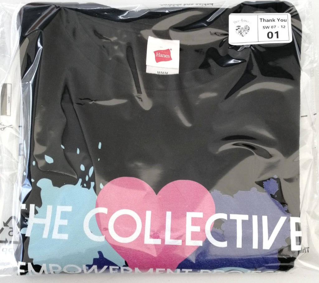 NYFW Empowerment T-Shirt Women's UK Size M Black Print Crew Neck 100% Cotton
