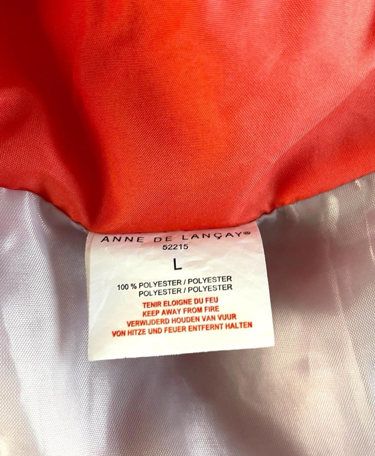 Padded Gilet Women’s UK Size L Orange Lightly Padded Zip Front Body Warmer Vest