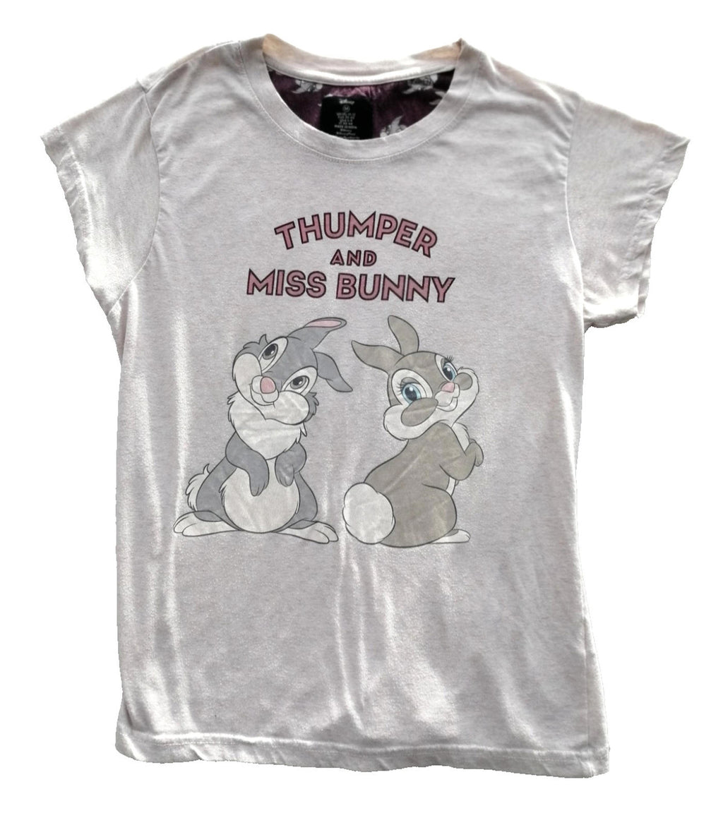 Official Disney Thumper & Miss Bunny Pink Graphic T-Shirt Women's Size M/10-12