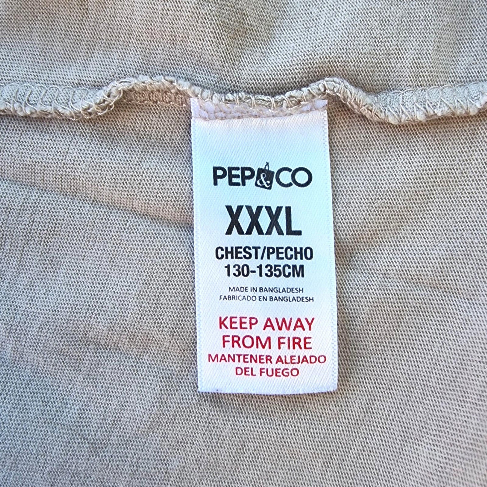 Pep & Co T-Shirt Grey Graphic Print Basketball Men's UK Size 3XL XXXL