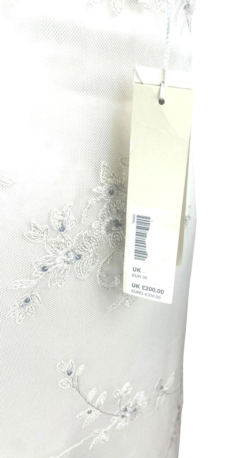Monsoon Bridal Dress Hand Beaded Lined Halterneck Women’s UK Size 8