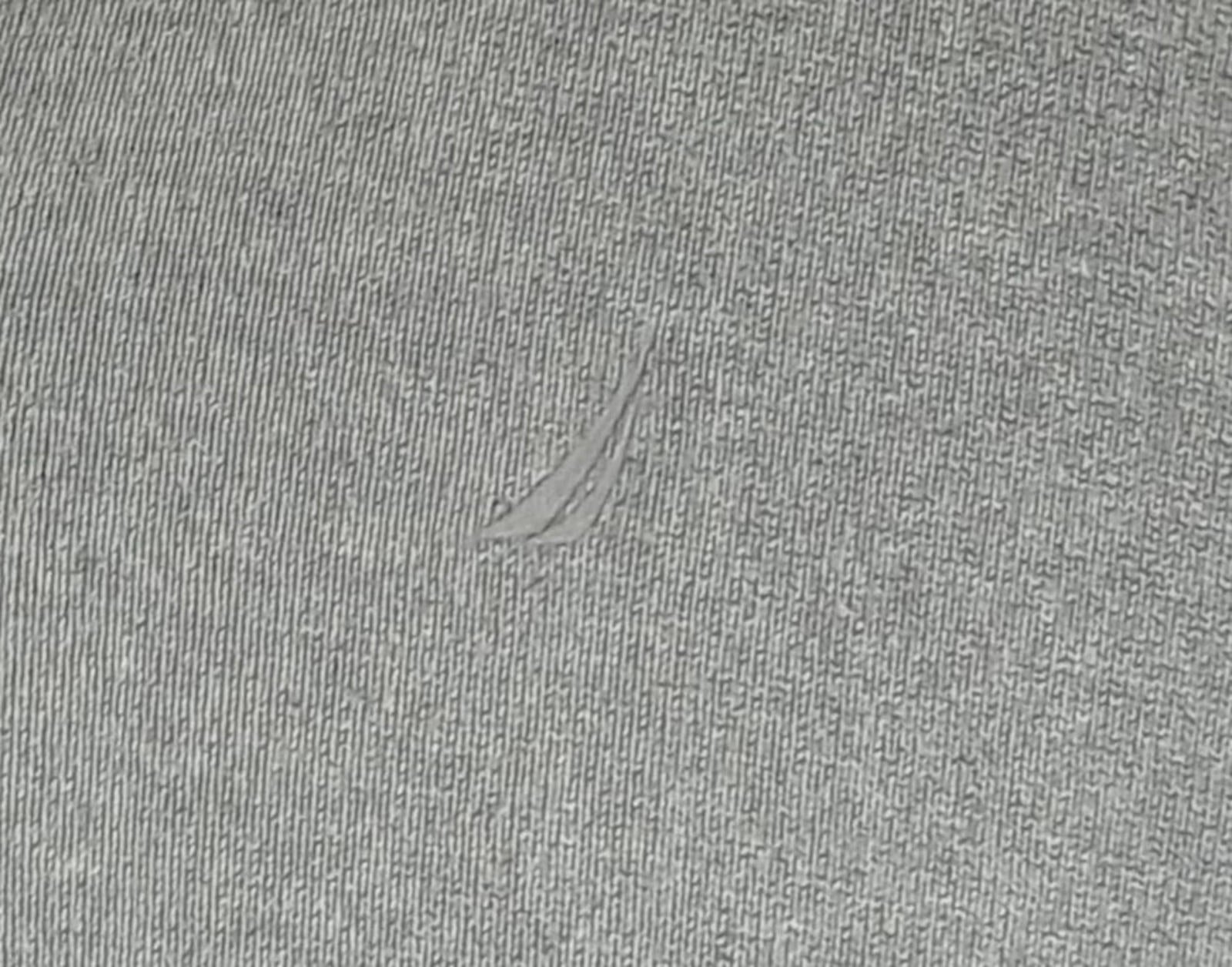 Nautica Knit Jumper Men's UK Size XL Grey Long Sleeve 1/4 Zip Sweater