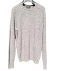 Thomas Nash Knit Jumper Men's UK Size M Grey Lambswool Mix Crew Neck Long Sleeve