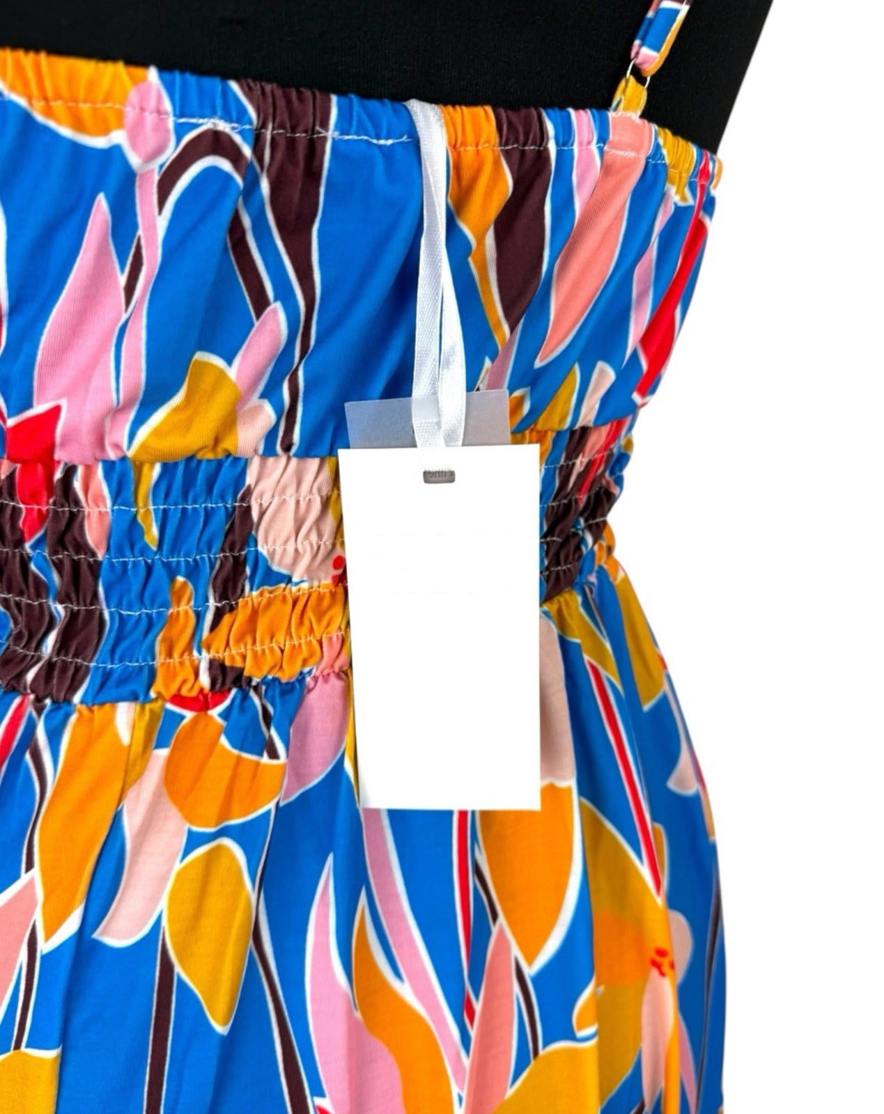 Grace Karin Maxi Dress Women’s UK Size S Bright Floral Smocked Summer