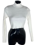 Divided Ivory Long Sleeve Crop Top Women’s UK Size S