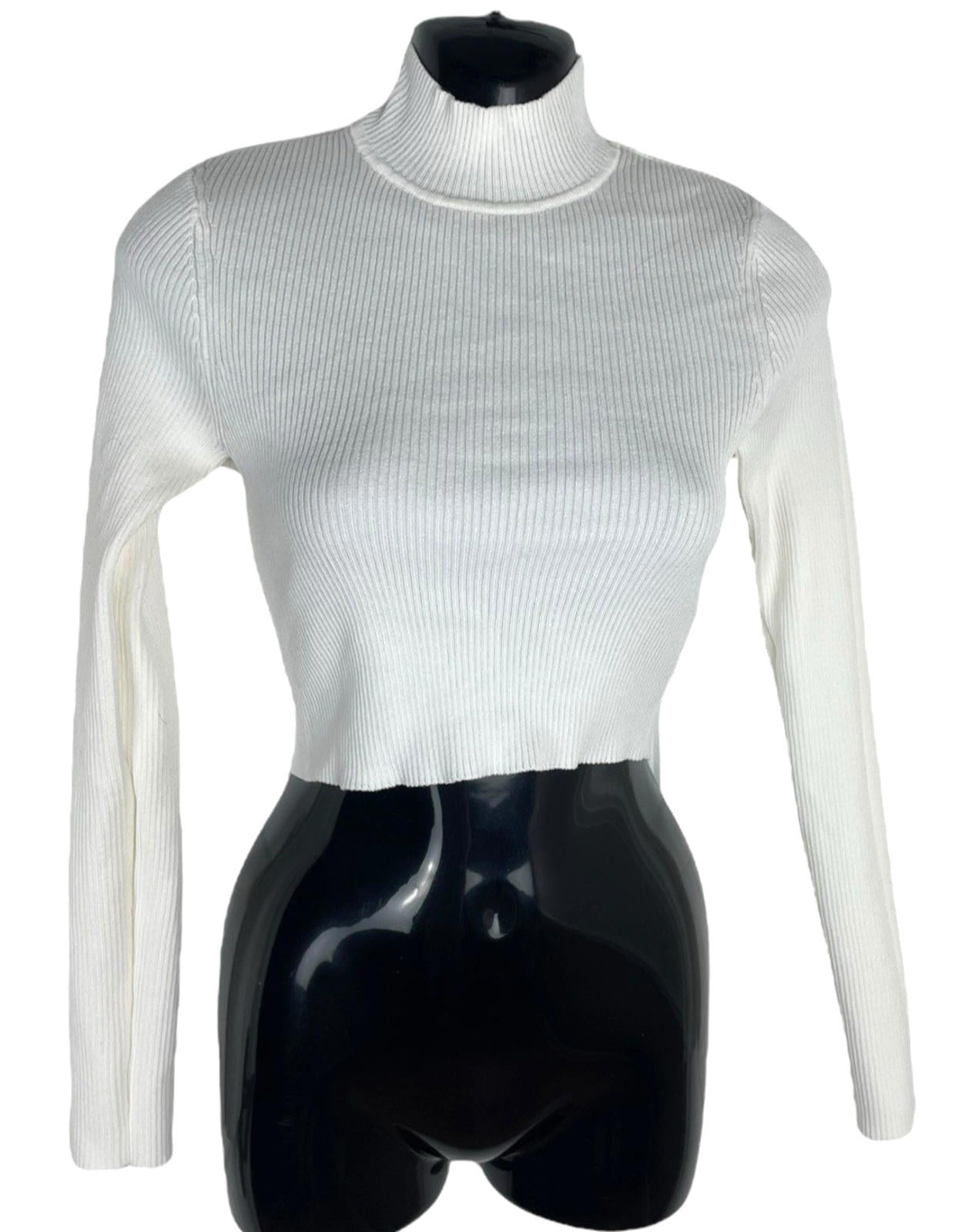 Divided Ivory Long Sleeve Crop Top Women’s UK Size S