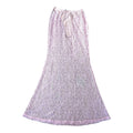 Pale Pink Sheer Lace Fit & Flare Maxi Skirt High Waist Women’s UK Size S