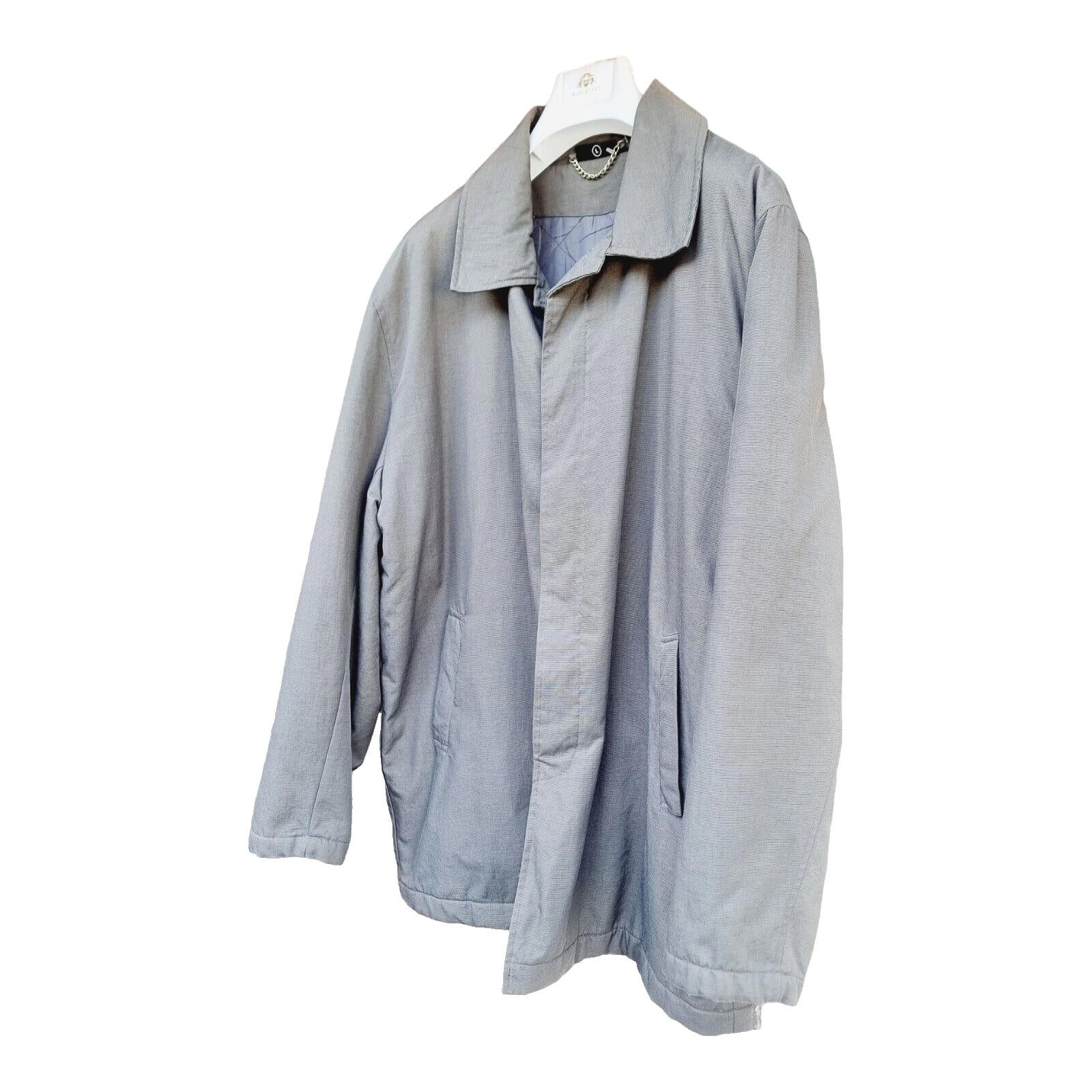 Freeport Coat Men's UK Size Large Grey Jacket Button Front  Collared