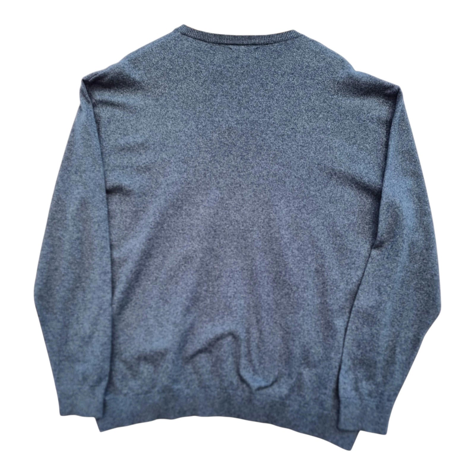 Next Knit Jumper Men's UK Size 2XL Grey V-Neck Sweater Soft Touch Lightweight
