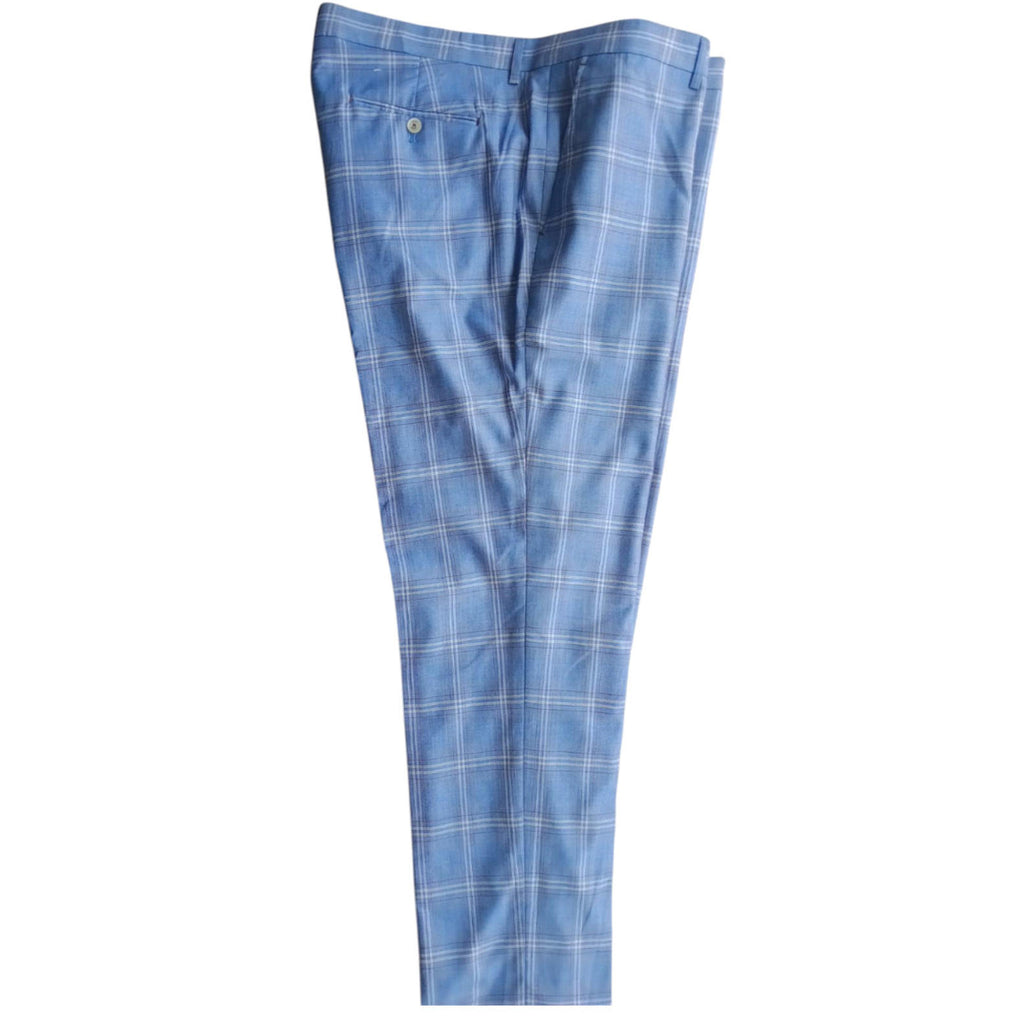 House Of Cavani Trousers Men's UK Size W46 L30 Check Tartan Pants Formal