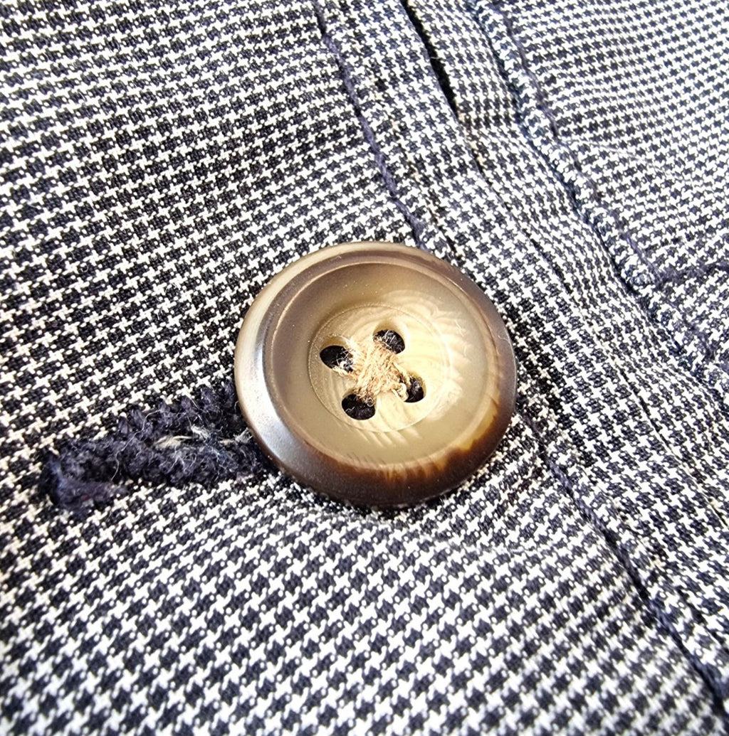 George Boston Crew Chino Shorts Blue Check Pockets Men's UK Size 38" Waist
