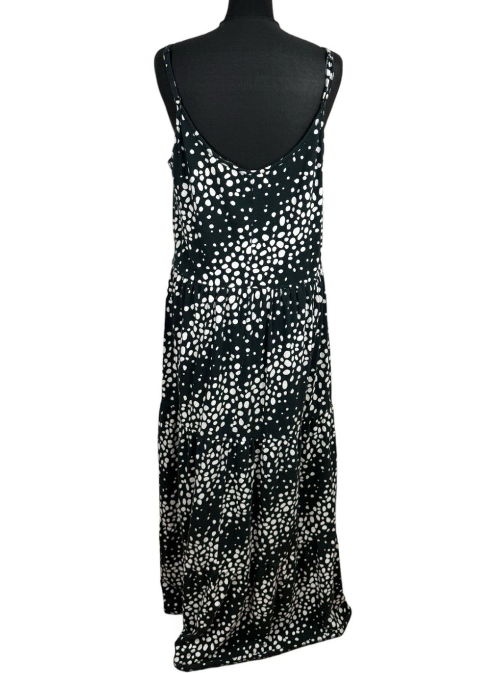 Friends Like These Polka Dot Dress Women's UK Size 20 Aline Midi Black & White