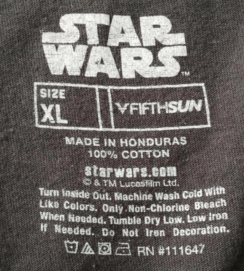 Star Wars I Am Your Father Graphic Print T-Shirt Men's Size XL Black Crew Neck